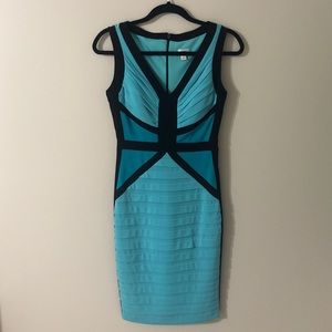 Shades of Blue Bodycon Dress